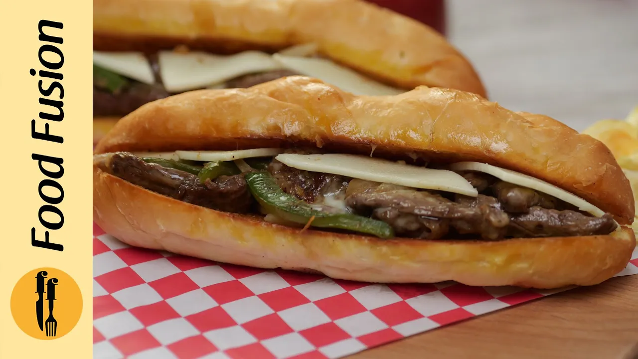 Philly Cheesesteak Sandwich Recipe by Food Fusion
