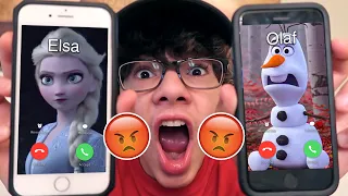 DO NOT CALL ELSA AND OLAF FROM FROZEN 2 AT THE SAME TIME CRAZY FIGHT  DO NOT CALL ELSA AND OLAF FROM FROZEN 2 AT THE SAME TIME CRAZY FIGHT