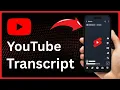 How To Copy A YouTube Short Transcript