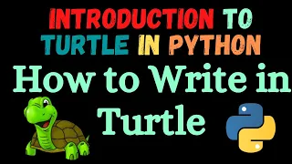How to Write on turtle window turtle tutorial in Hindi for beginners Python turtle tutorial