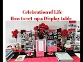 Celebration of Life Ideas How to set-up a table for Memorial Service Memory board Ideas