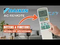Daikin AC Remote Buttons Functions Model No ARC433A46 Heat Pump Remote Guide