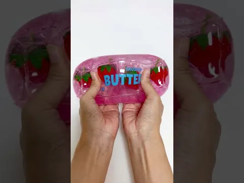 🍓+🧈Strawberry Butter Squishy DIY with Nano Tape! #실리콘테이프