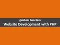 getdate function website development with php