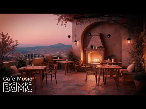 Cozy Hilltop Terrace Café with Smooth Jazz ☕ Relaxing Music for Work, Study & Focus