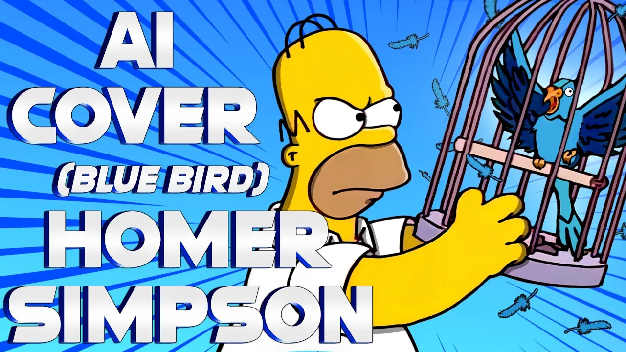 (Ai Cover) Homer Simpson - Blue Bird - Naruto Shippuden