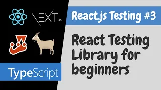 React Testing Library for Beginners React js Testing Tutorial