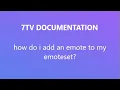 how do i add an emote to my emoteset
