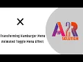 Create Hamburger Menu Animated Toggle Menu Effect Using HTML CSS