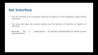 Java Collections Framework 5 - HashSet and Stack