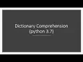 Lecture 39 - Dictionary part