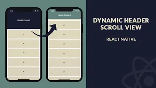 Dynamic Header Scroll View - React Native Speed Code Tutorial