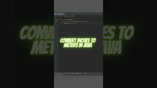 Convert Inches to Meters in JAVA