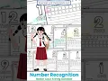 Number Skills Recognition and Number Sense Worksheet