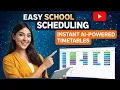 AI School Timetable Generator - Create Perfect Schedules in Seconds AI Planza