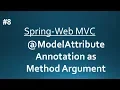 Spring Web C ModelAttribute Annotation as Method Argument Part-8