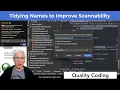 Tidying Names to Improve Scannability Live Coding