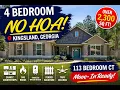 Kingsland GA Home for Sale 4 Bed NO HOA 113 Bedford Ct