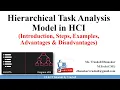 HCI 6 2 Hierarchical Task Analysis HTA Model with Examples