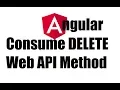 Angular 8 Consume DELETE API method in Angular