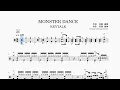 【ドラム楽譜】 MONSTER DANCE / KEYTALK 【Drum Score】