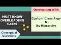 Overloading with custom Classes A-B-C Arguments Tricky Interview Que Must-Know Cases Java