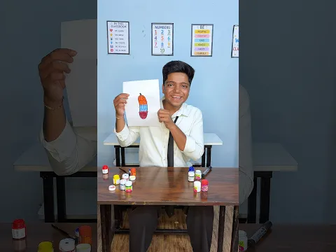 ककड़ी 🥒colour challenge 😱❤️ #trending #magic #horror #youtubeshorts #school #shorts