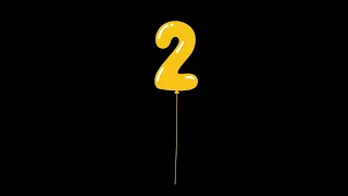 number 2 4K Sticker No Copyright Motion Graphics Animation Templates Stock Footage