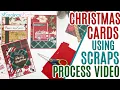 Making Christmas Cards Using Scraps Using Up Scraps to Make Christmas Cards Scrap You Stash