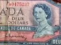 Hard To Find 2 Bills 1954 Canada - 104 Million In Circulation