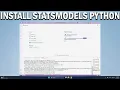 How To Install Statsmodels for Python in VS Code