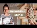 DIY Macrame Tutorial Advanced Pattern Double Half Hitch Knot