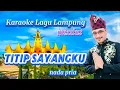 TITIP SAYANGKU Karaoke Lagu Lampung mixdut nada pria cipt. Alam limau