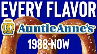 every auntie anne s pretzel flavor 1988 now