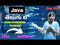 Java 365 Challenge Day 61 MY STORY AND JOURNEY TELUGU