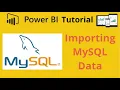 How to connect power bi with mysql server and import data