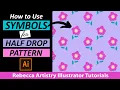 Symbols for Half Drop Repeat Patterns PT 1 Pattern Design Adobe Illustrator