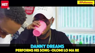 danny dreams performs to his song olomi lo ma re at net tv pafomans