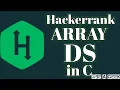 Array-DS hackerrank solution in C BE A GEEK Hindi