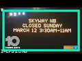 Northbound Sunshine Skyway Bridge will be closed Sunday morning
