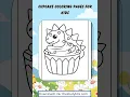 Cupcake Coloring Pages for Kids Fun Cupcake Coloring Activities