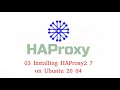 03 Installing HAProxy2 7 on Ubuntu 20 04