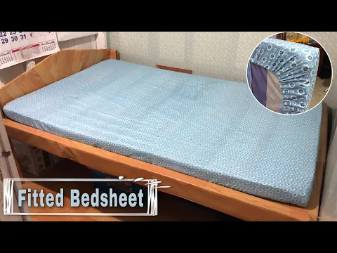 Download MP3 DIY Fitted Bedsheet | How To Sew Fitted Bedsheet | Quick \u0026 Very Easy Tutorial