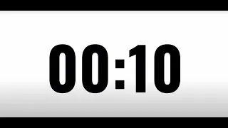 10 Seconds Countdown Timer عد تنازلي لمدة ١٠ ثواني خلفية بيضاء 