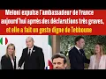 Download Lagu Italie–France Meloni expulse l’ambassadeur français après de propos explosifs,un geste à la Tebboune