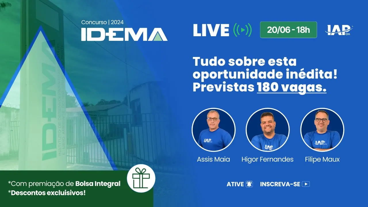 Live Concurso IDEMA/RN: Tudo sobre esta Oportunidade Inédita!