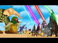 Download Lagu GODZILLA vs CHIMPANZINI BANANINI, Tung tung tung sahur, Tralalero Tralala: Size Comparison/ANIMATION