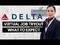 Delta Airlines VJT Virtual Job Tryout Timing Candidate Feedback Questions and More