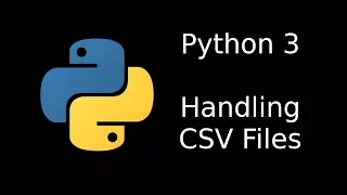 Python 3 reading and writing CSV files