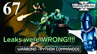 Python Commandos warbond looks Fire Helldivers 2